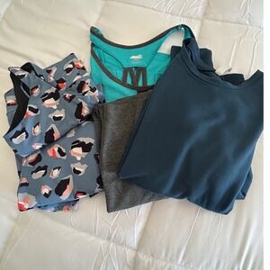 Women's Size Large Activewear Bundle 5pc Gottex Set Fabletics Athleisure Lot
